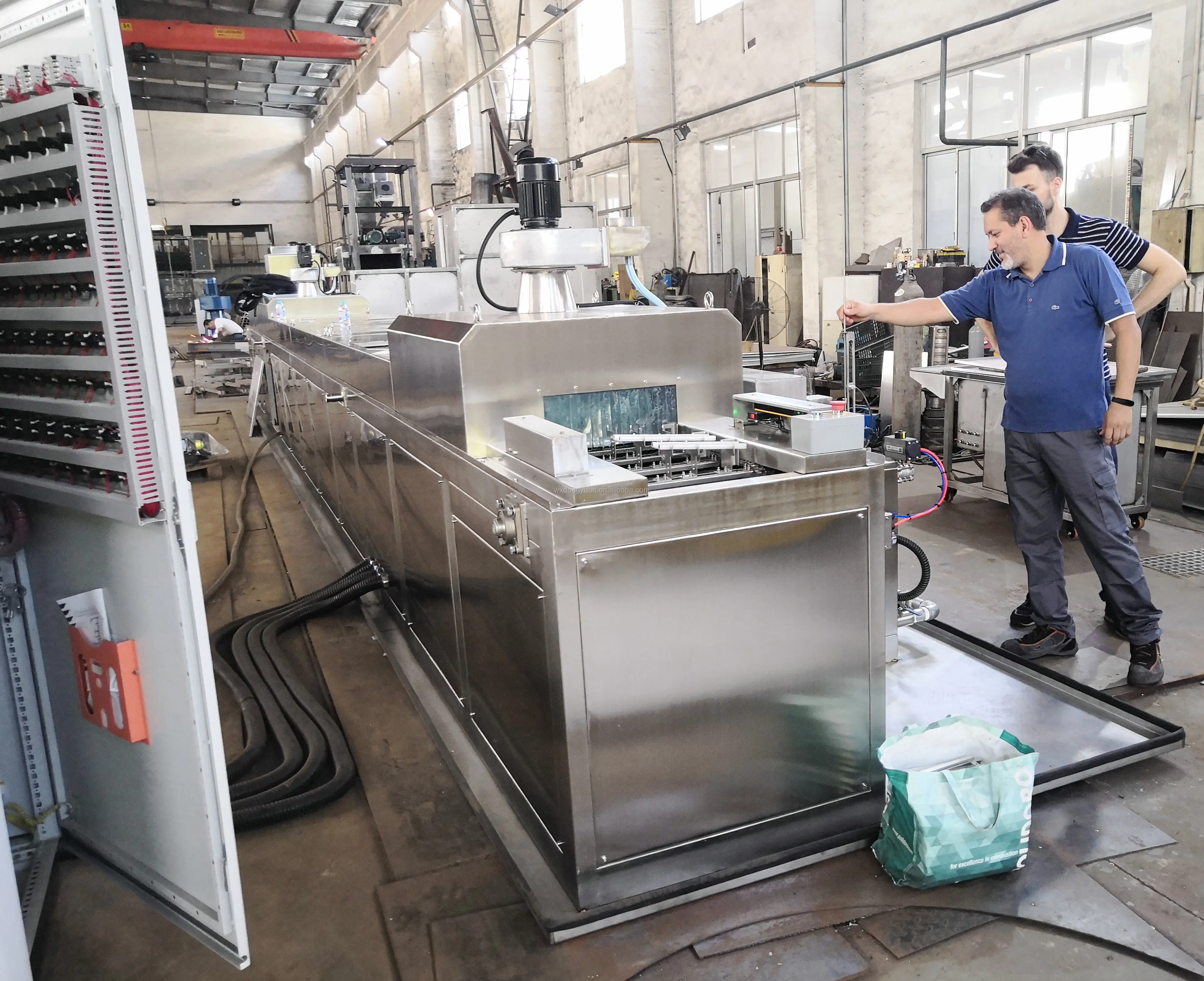 DYCS400-III Pass through type ultrasonic parts washing machine with CE