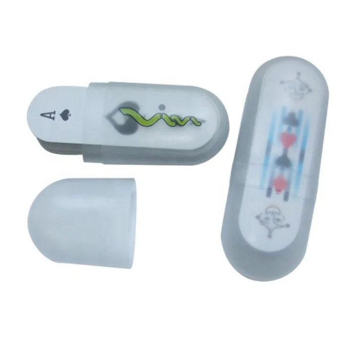 Promotional gift mini Pocket poker plastic gift box packing Poker Game