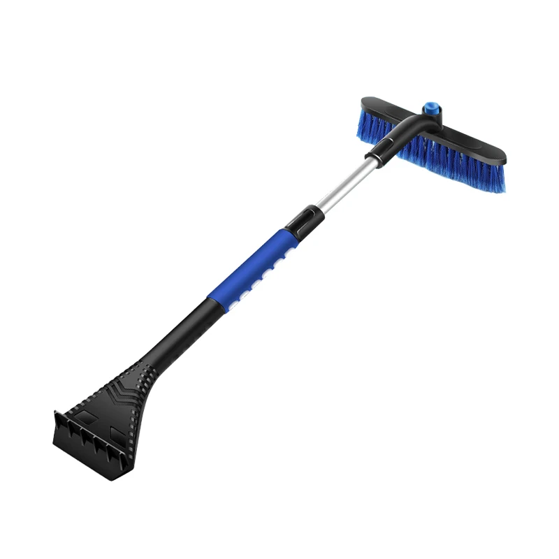 Extendable Ice Scraper and Brush with Squeegee for Car  Emergency Snow Shovel and Pivoting Brush Head Car Snow Kit