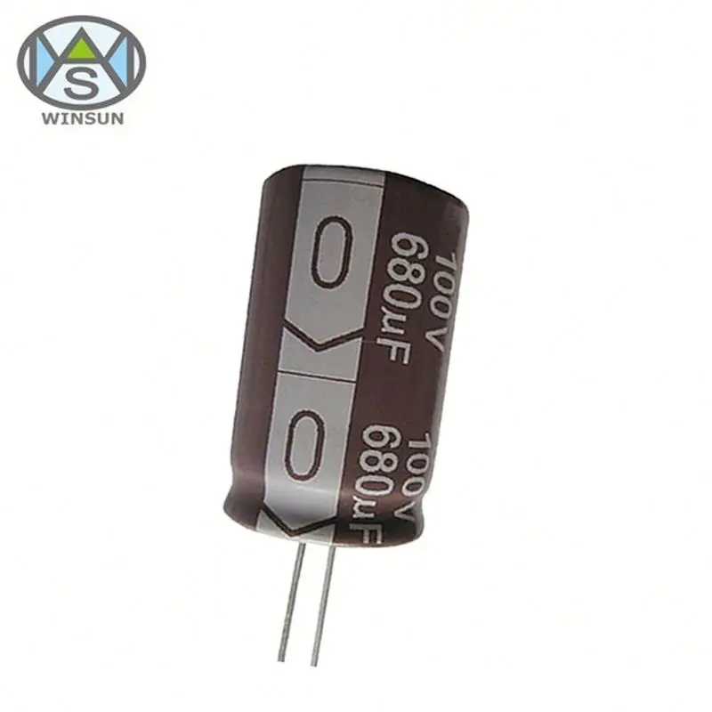 Высококачественный конденсатор AI 100 мкФ 200V 16x30mm Алюминиевый электролитический конденсатор для электроники общего назначения