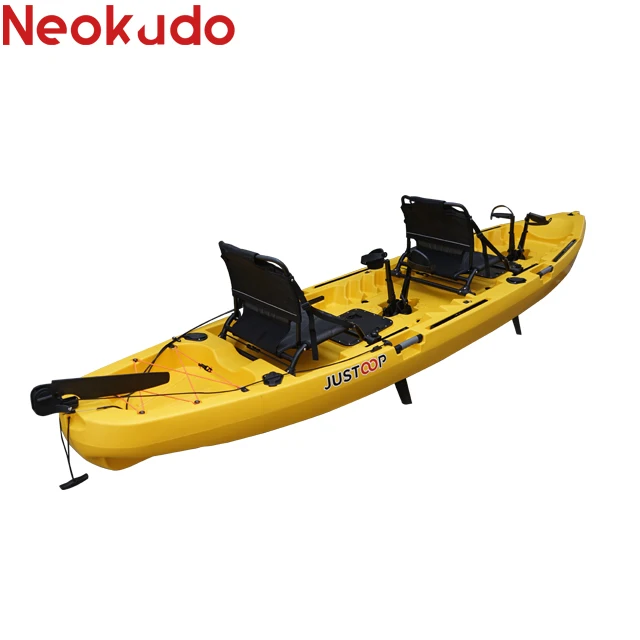 hands-free 4M double seats pedal kayak fishing 2 person with pedal system