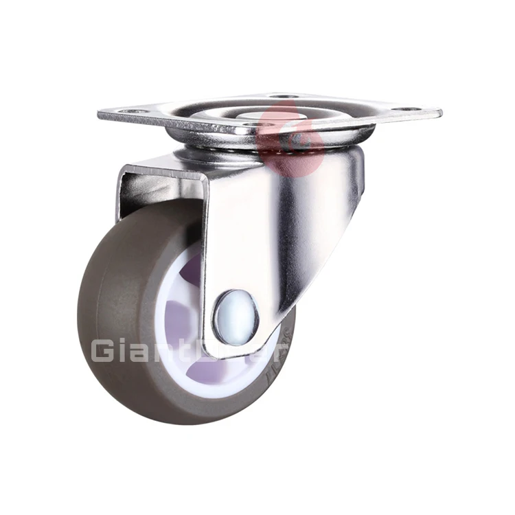 Customized Top Quality 2 Inch 50mm Silicone Caster Solid Stem 16mm M6 M8 M10