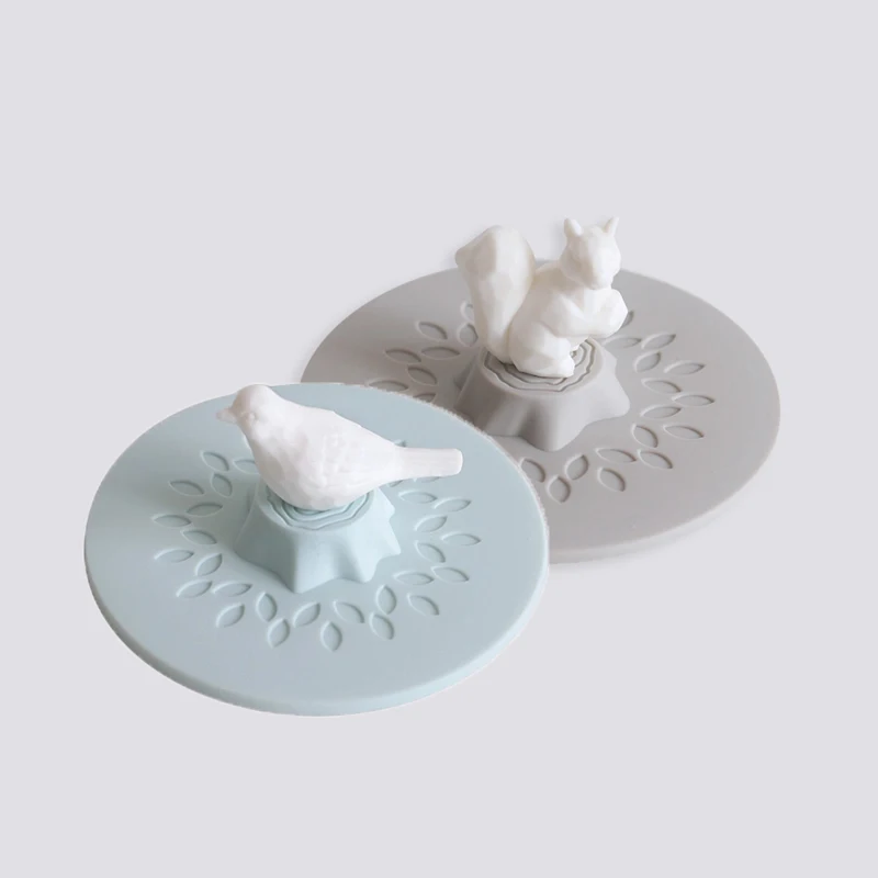 
Dust-Proof Beverages Glass Lid Reusable Coffee Cup Suction Airtight Seal Cover Silicone Coffee Cup Lid 