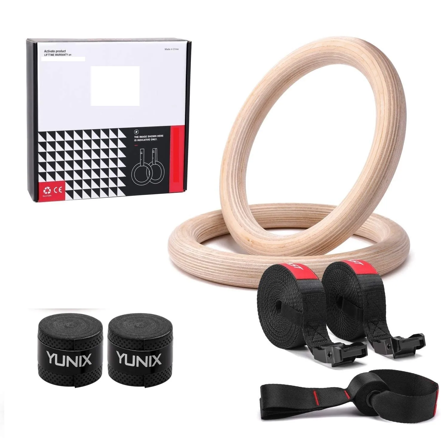 
Fitness wooden ring, High quality Wooden Gym Ring 
