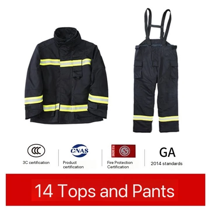 Firefighter set firefighting equipment firefighting suit