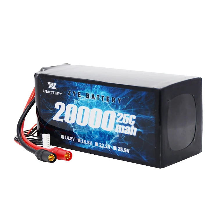 14.8V 22.2V Lithium Ion Battery 5000mah 5500mah 22000mah Lipo Battery Pack 4S 6S 60C Li-ion Battery