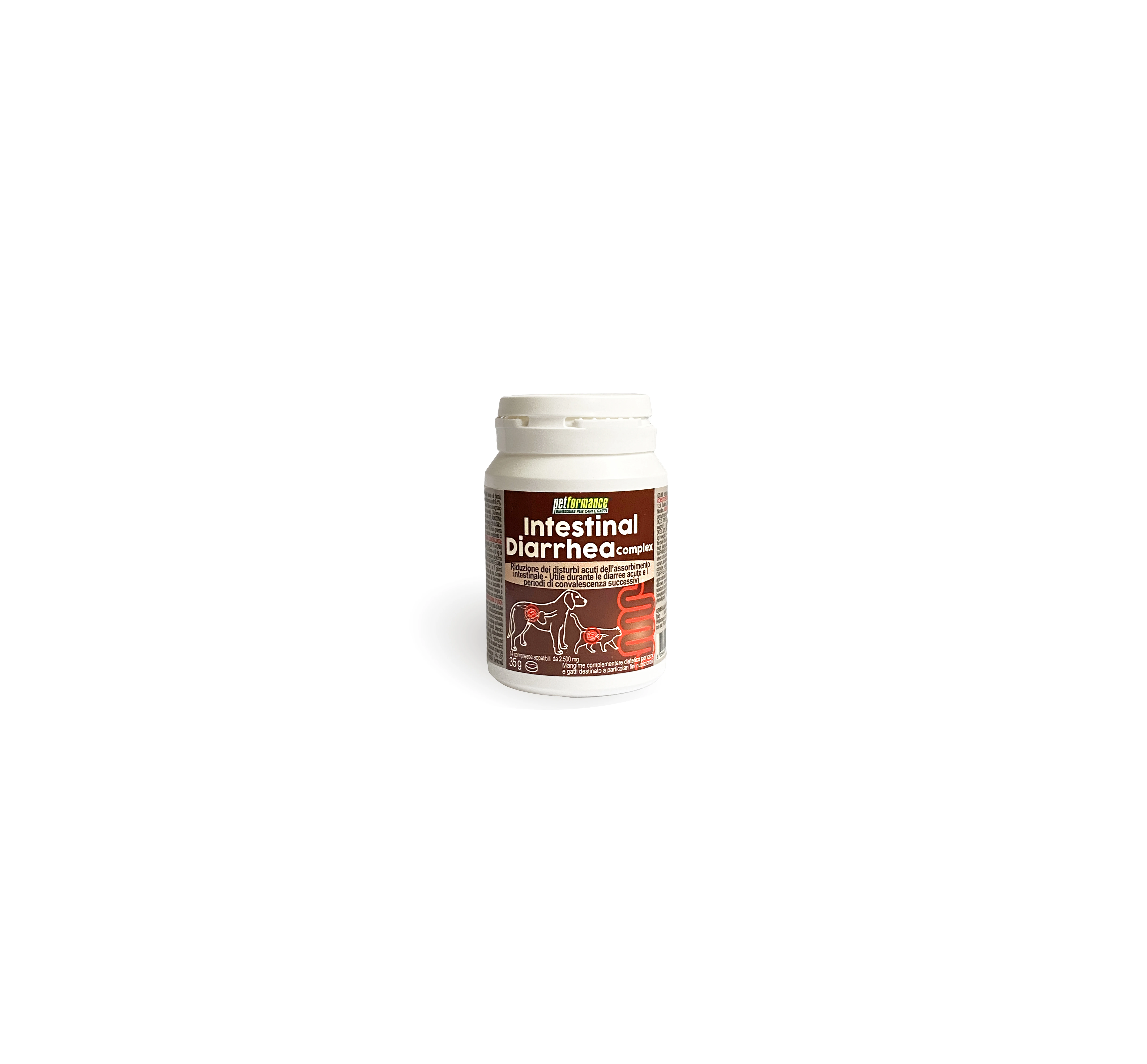 Top Quality Italian Brand Intestinal Diarrhea Tablets In Jar For The Reduction Of Acute Intestinal Disorders