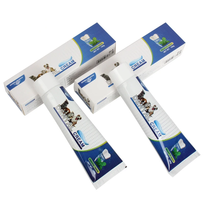 Pet Toothpaste Dog & Cat Dental Care Tooth Paste Promotes Fresh Breath Teeth Brushing Cleaner