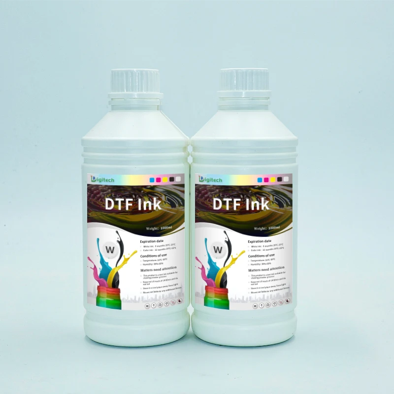 For Epson  XP600 L1800 L1805 I3200 4720 sublimation paper pigment bottle ink High Quality Printing Printing Inks  White DTF Ink