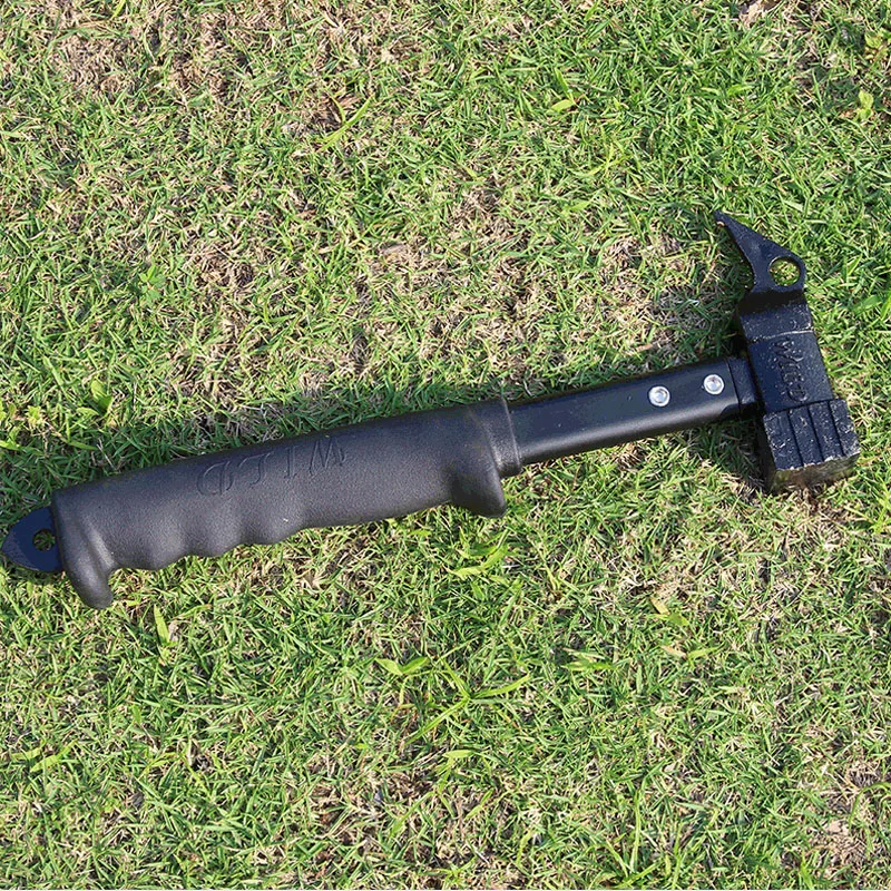 Outdoor Hiking Camping Aluminum Multi-Function Tent Hammer Stake Remove Mallet