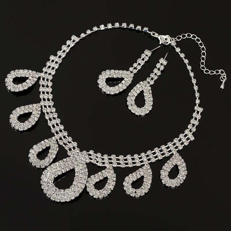 2 шт./комплект женские серьги с кристаллами