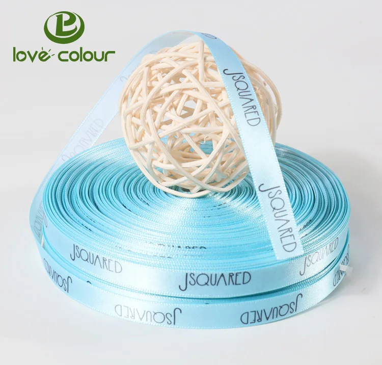 Cheap custom printed logo personalized polyester ribbon