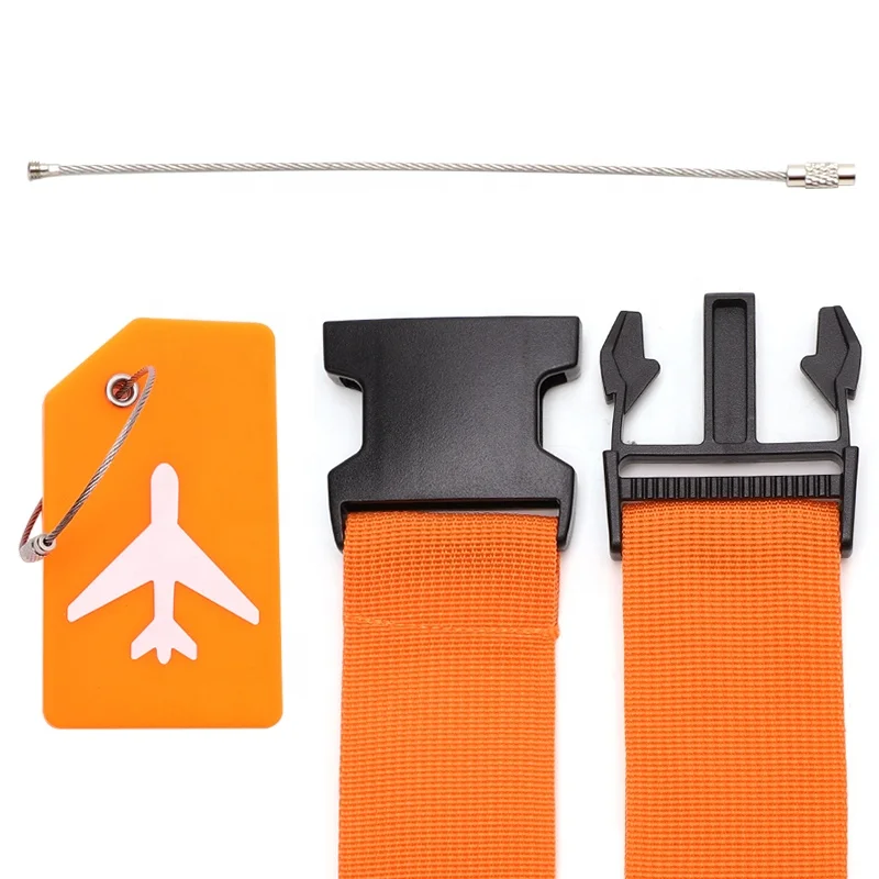 Amazon hot sale luggage tag straps belt Portable Travel Organizer nylon webbing Luggage Straps for suitcases