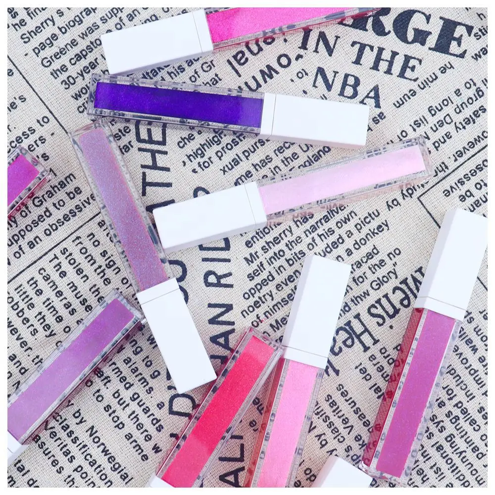 No logo OEM private label transparent lipgloss tubes unique high pigment  lipstick waterproof wholesale your logo