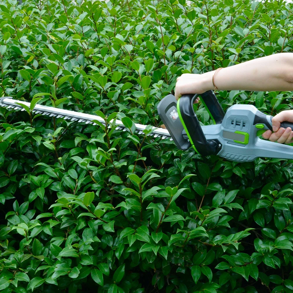 Vertak 20V cordless hedge trimmer bush shrub cutter battery powered Rechargeable hedge trimmer with double action blade