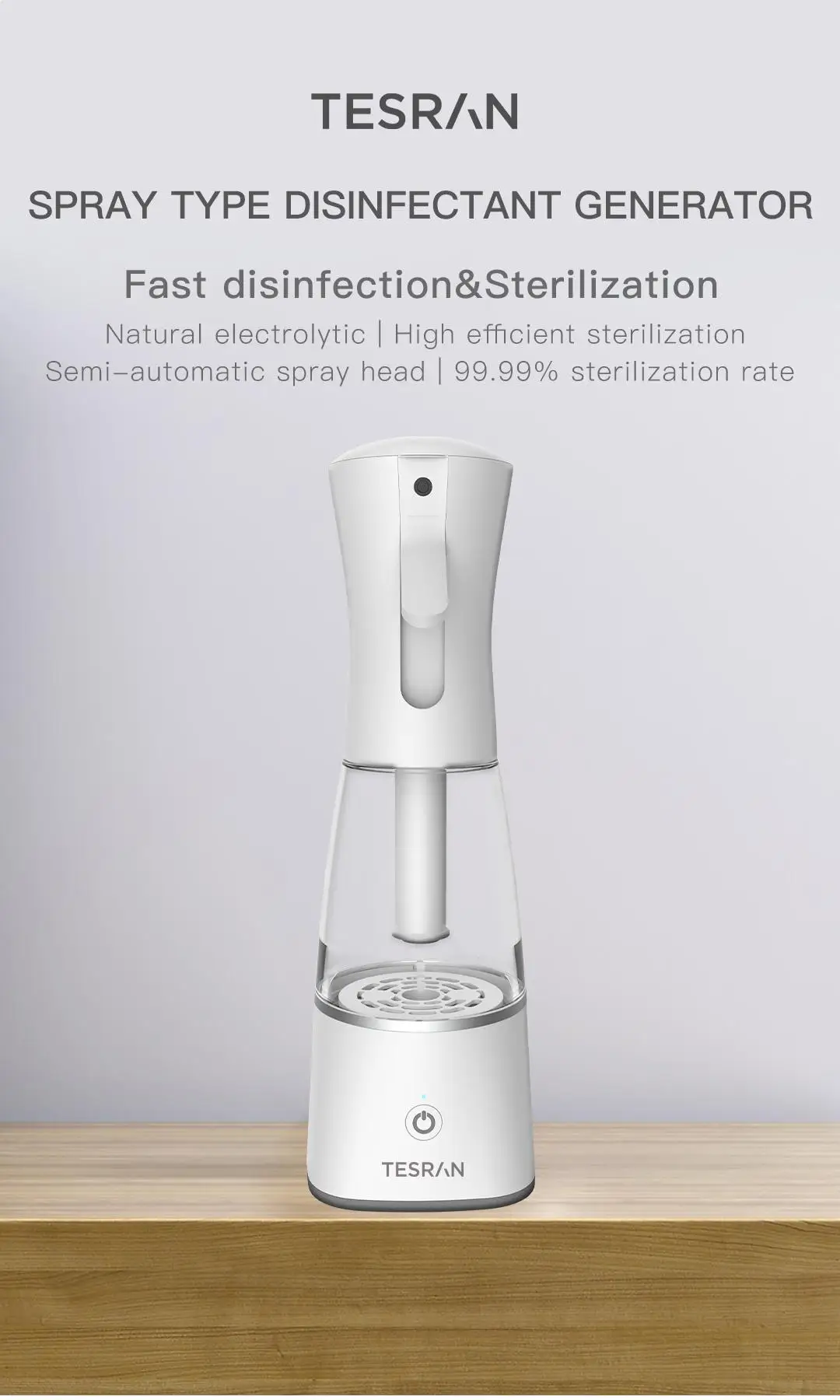 Sterilised Water Generator Hypochlorous Acid Water Generator Electric Disinfection Machine for Household and Outdoor Use