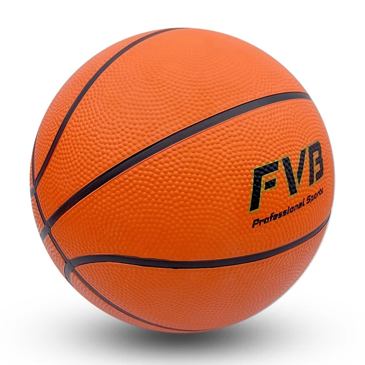 factory cheap rubber basketball ball for training toys size 5