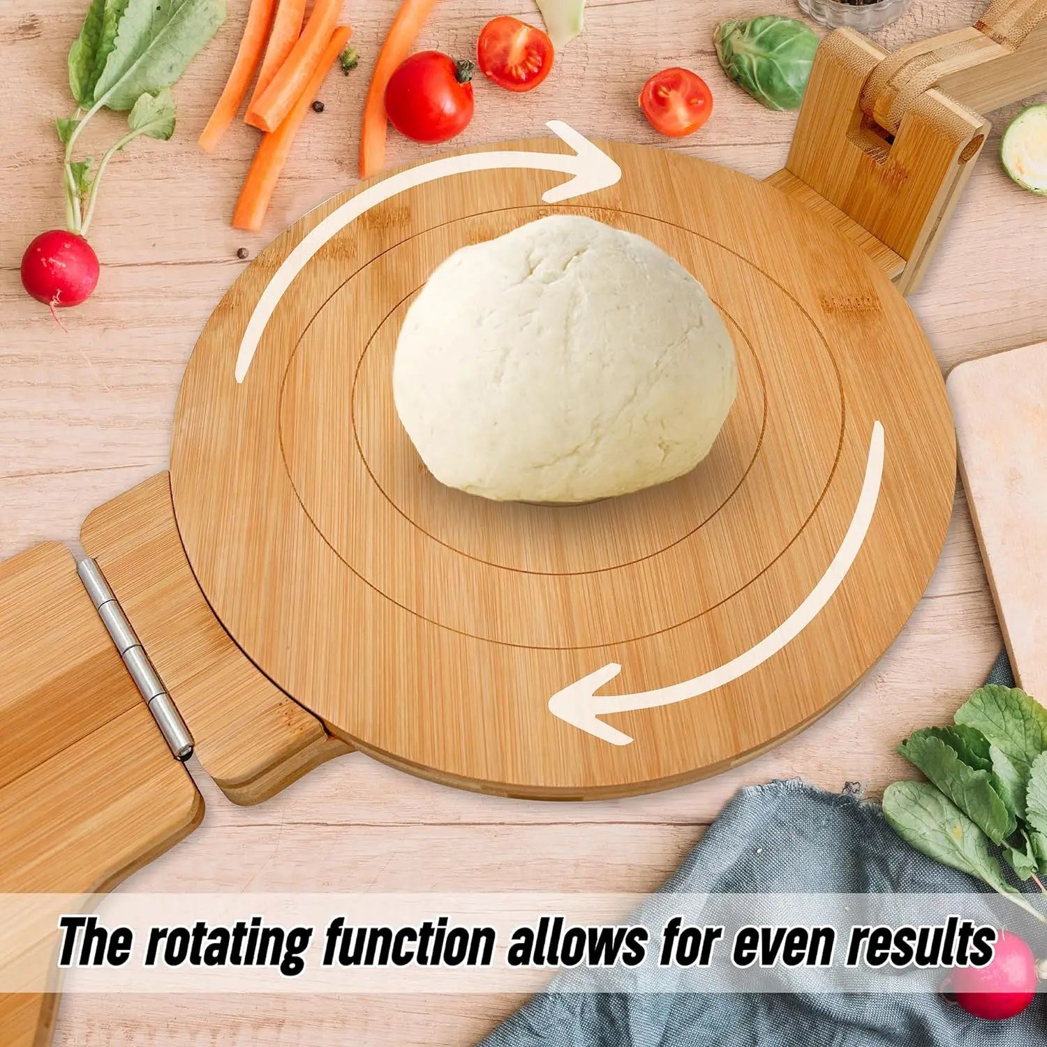 Kitchen home use manual bamboo wonden chapati maker roti tortilla press