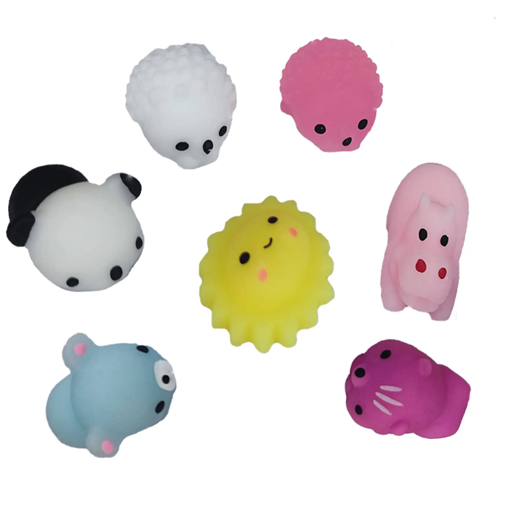 2021Hot Sal Mochi Squishy Animal Toys Stress Relief Toys Mochi Mini Animals Cat Cute Kawaii Toy Decompression Christmas Gift
