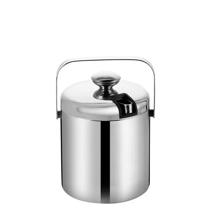 Лидер продаж высококачественные Медные ведра из нержавеющей стали круглая охлаждающая Ведерко для вина и пива ведро льда