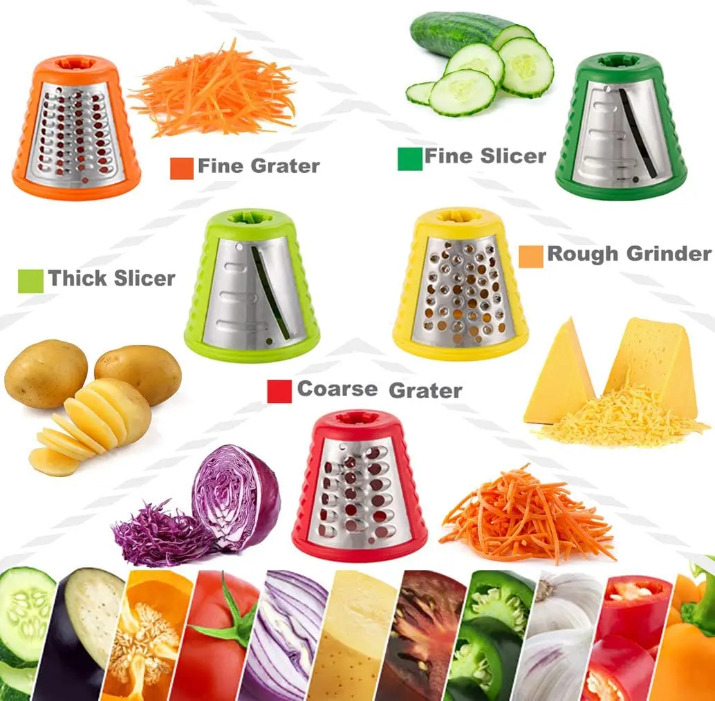 2023 Newest Kitchen Appliances Electrical Multi Function 5 in 1 Vegetable Cutter