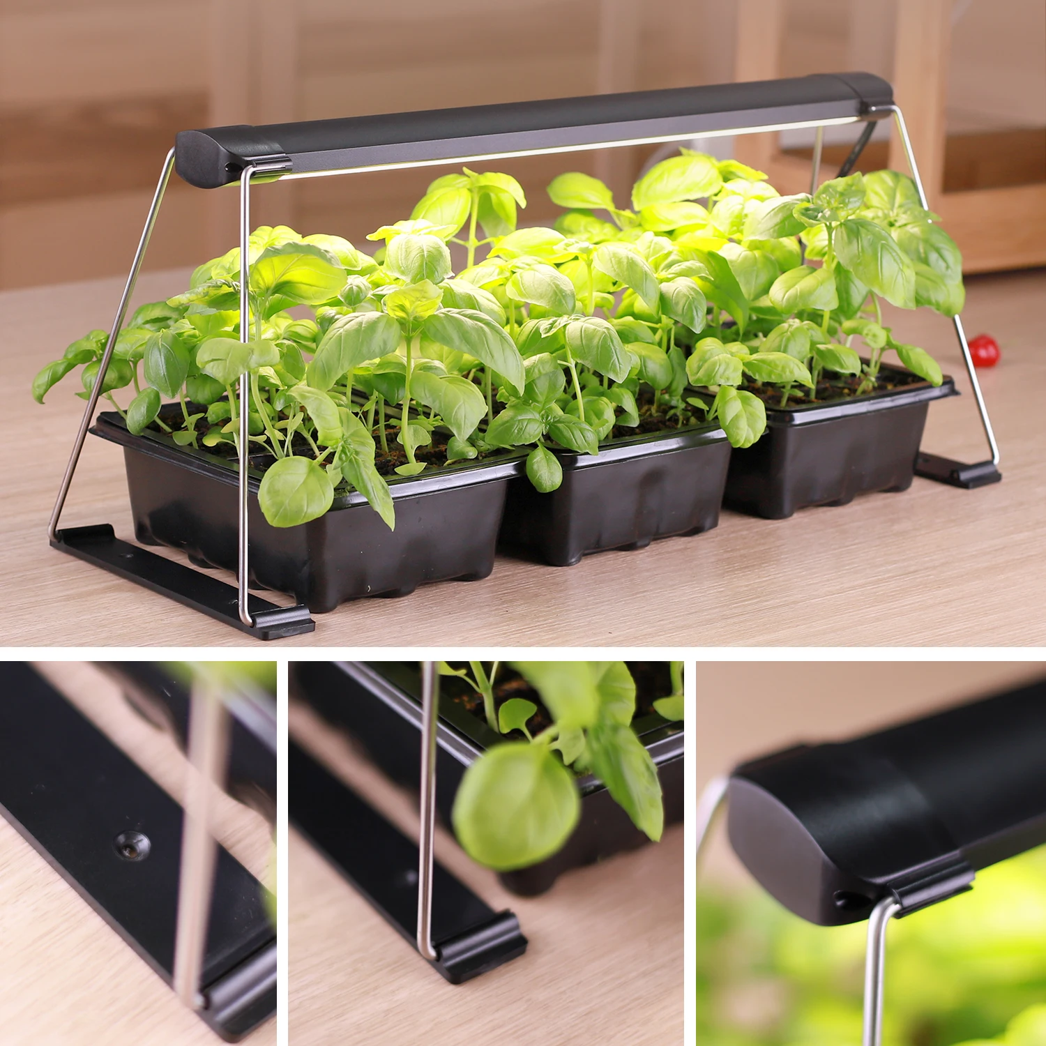 Full spectrum LED Plant grow light height adjustable garden seed plants mini garden indoor herb growing plant grower