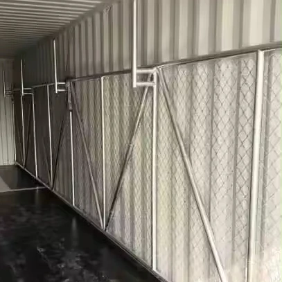 iron wire mesh walk gate western fence supply panels outdoor with barb wire top guard chain link fence