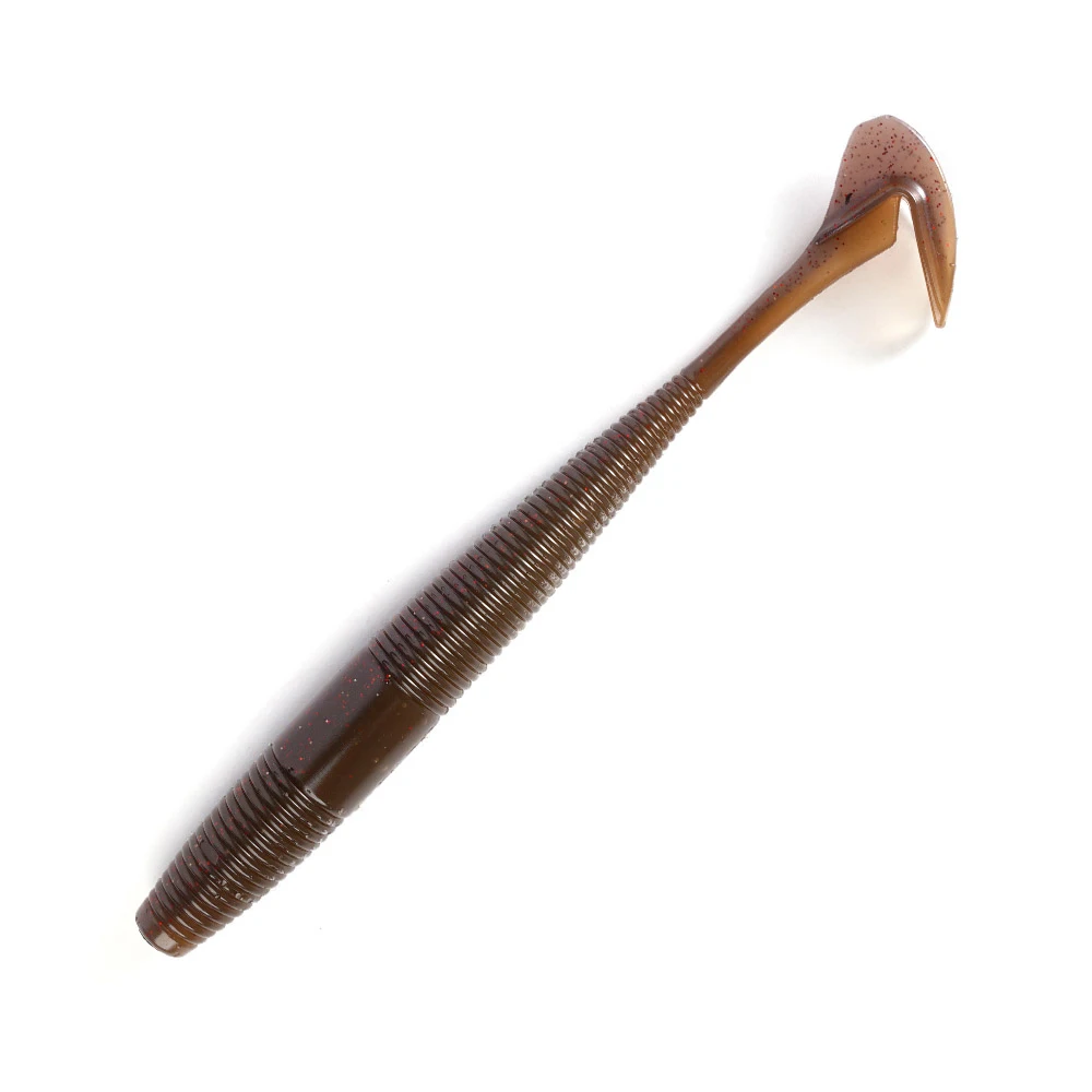 herofuns OEM speed worm 14cm 10.7g soft plastic lure fishing silicone worm twisting tail soft bait for Texas rig freshwater