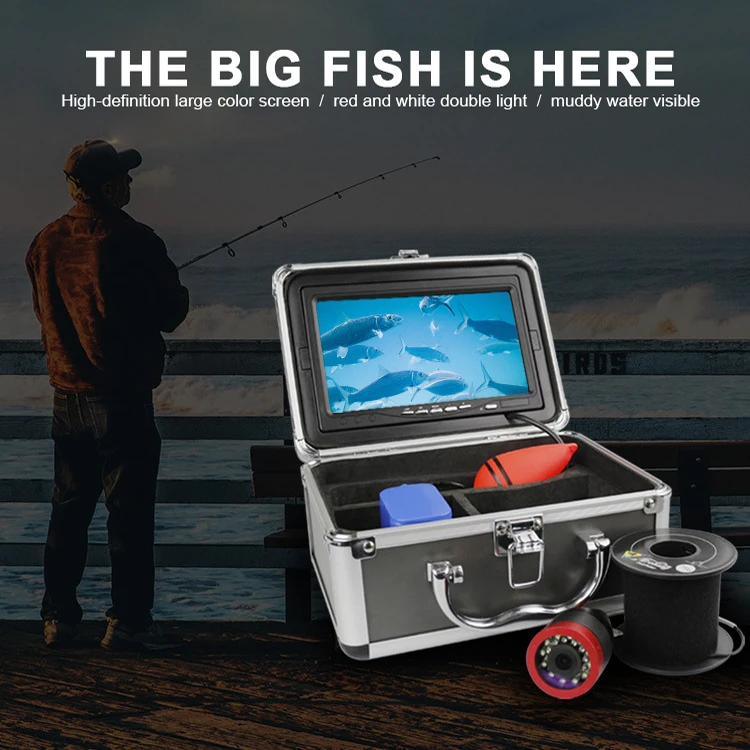 Hd Waterproof 15m Cable Deep Water Underwater Fishing Camera System 7 Inch Lcd Monitor Video Color Fish Finder