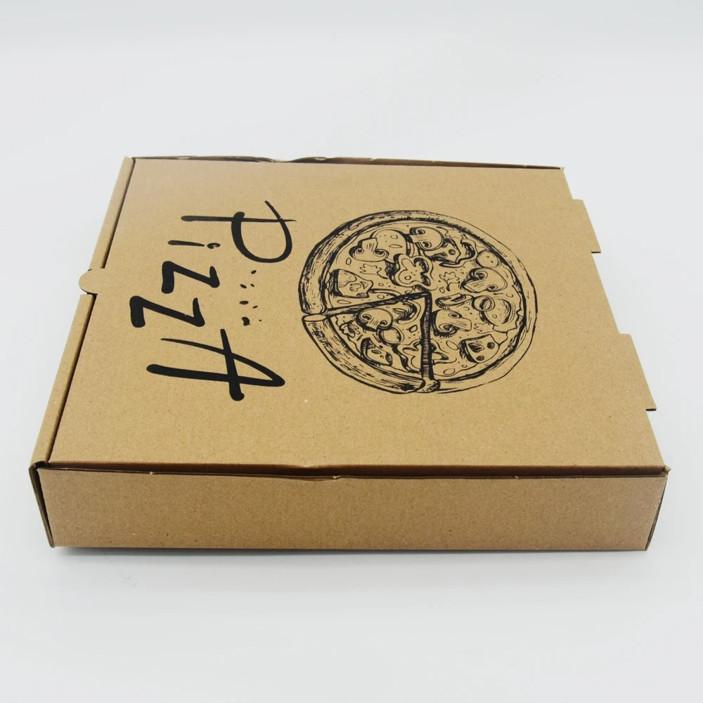 Wholesale Bestseller Customized Food Pizza Take- out Kraft Paper Packaging Boxes For Pizza