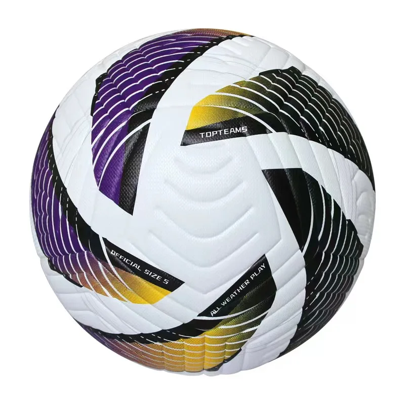 2024 Competition PU Football Hot Selling Size 5 Thermal Bonded Soccer Ball Custom PU Leather Profession Football