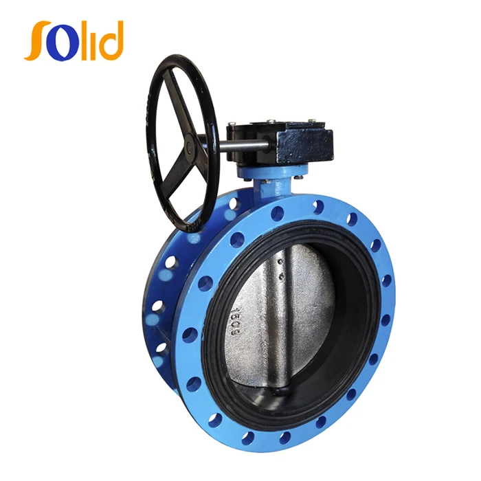 Ductile Iron Double Flange Concentric Resilient-Seated Butterfly Valve