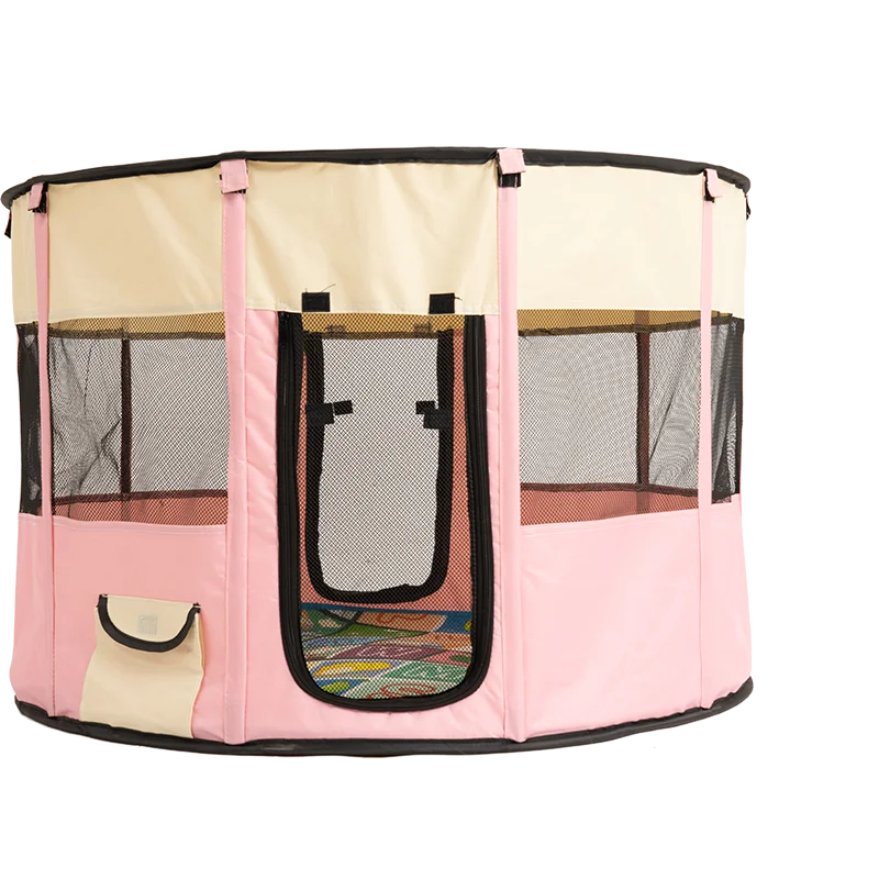 Portable Foldable Pet tent  Collapsible Travel Bowl  Indoor Outdoor use Water Resistant  Removable Shade Cover Dogs/Cat