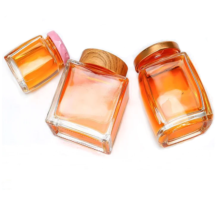 Small Glass Storage Bottle  Honey Jar