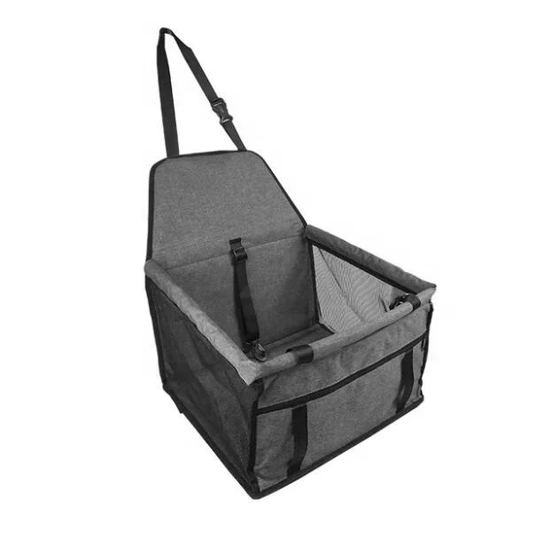 Portable dog car booster seat harness waterproof puppy car seat with seat belt