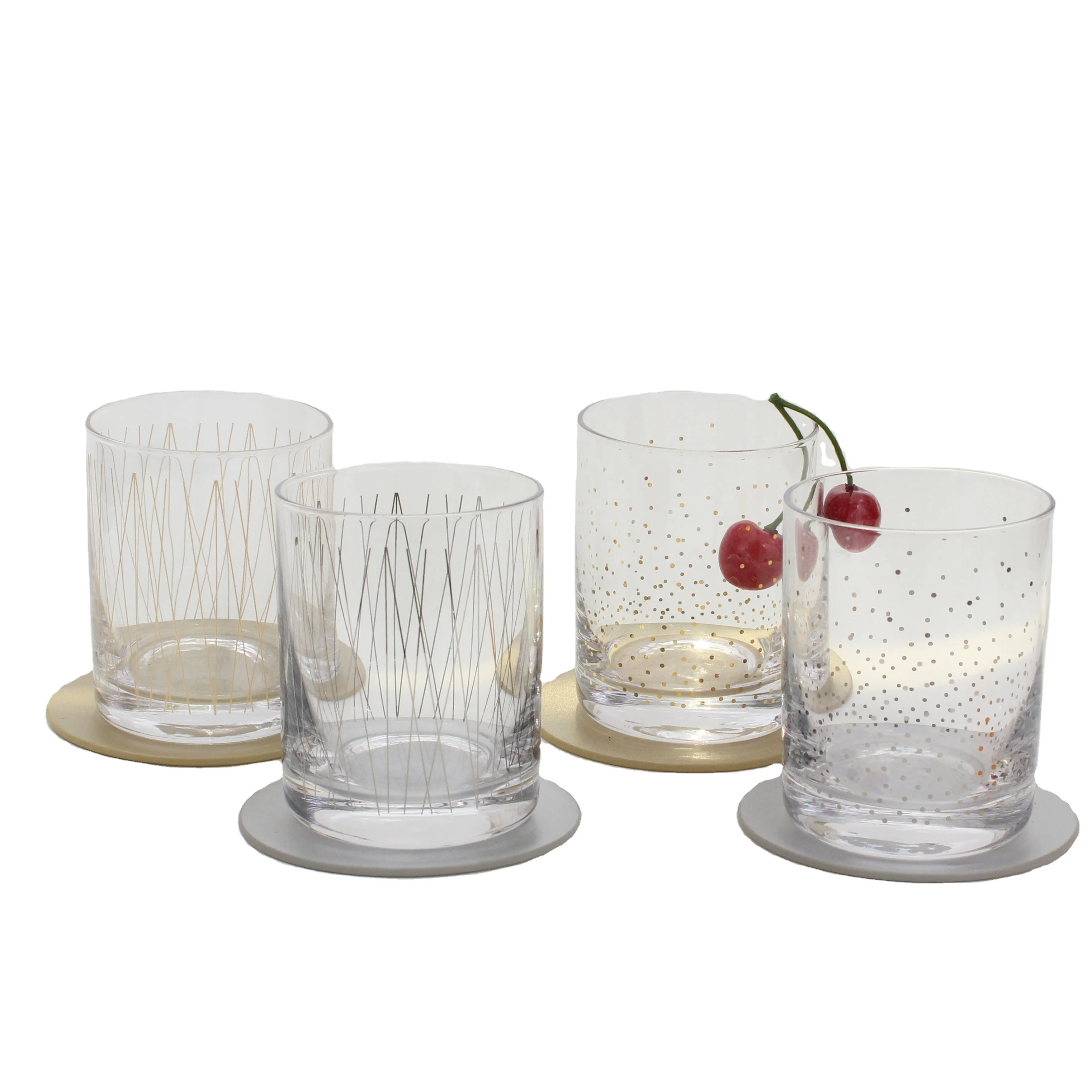 CLASSIC GLASSWARE Mug Multi Size Glass Cup Set 11oz Clear Tempered Glass Tumblers