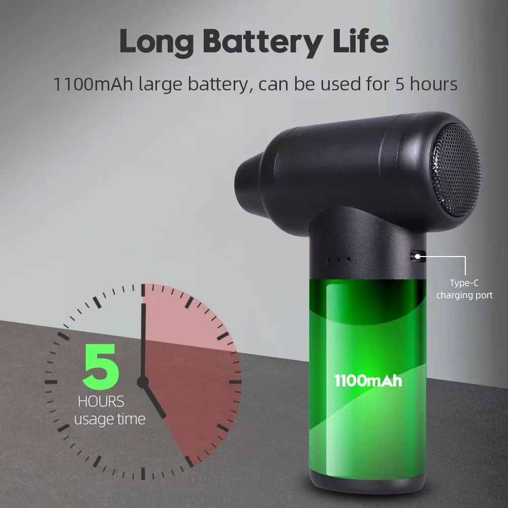 PC Accessory Electronic Aluminum Alloy Portable Computer Mini Air Blower