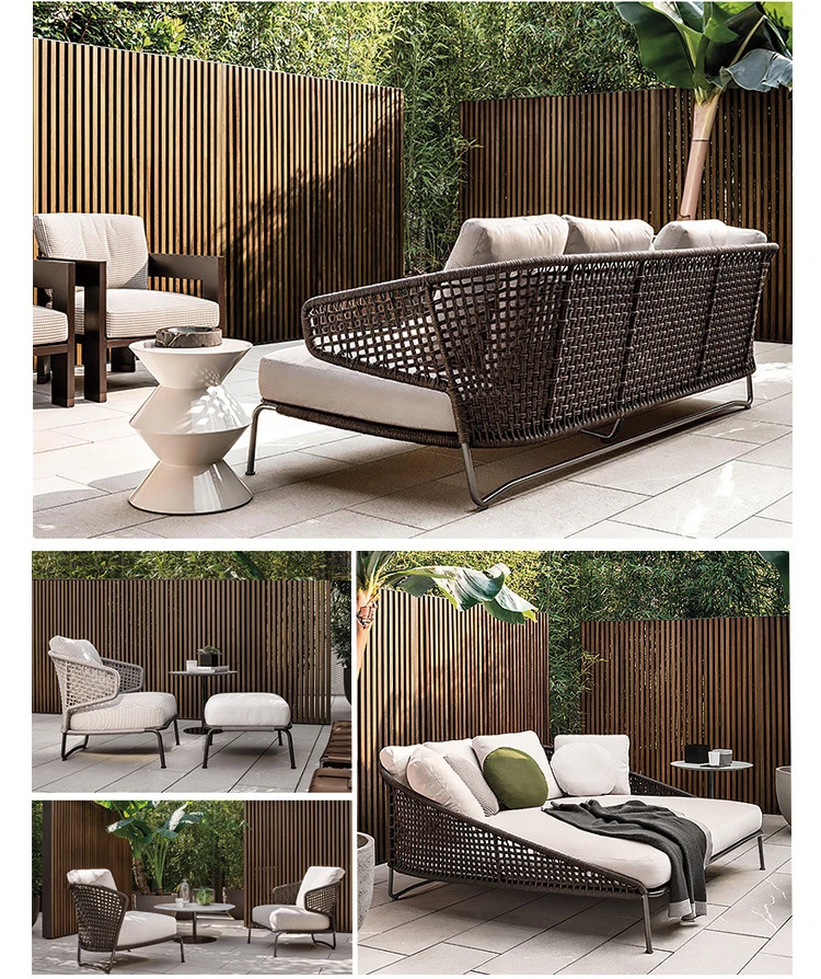 wholesale Resort garden outdoor furniture patio wicker set outdoor rattan furniture