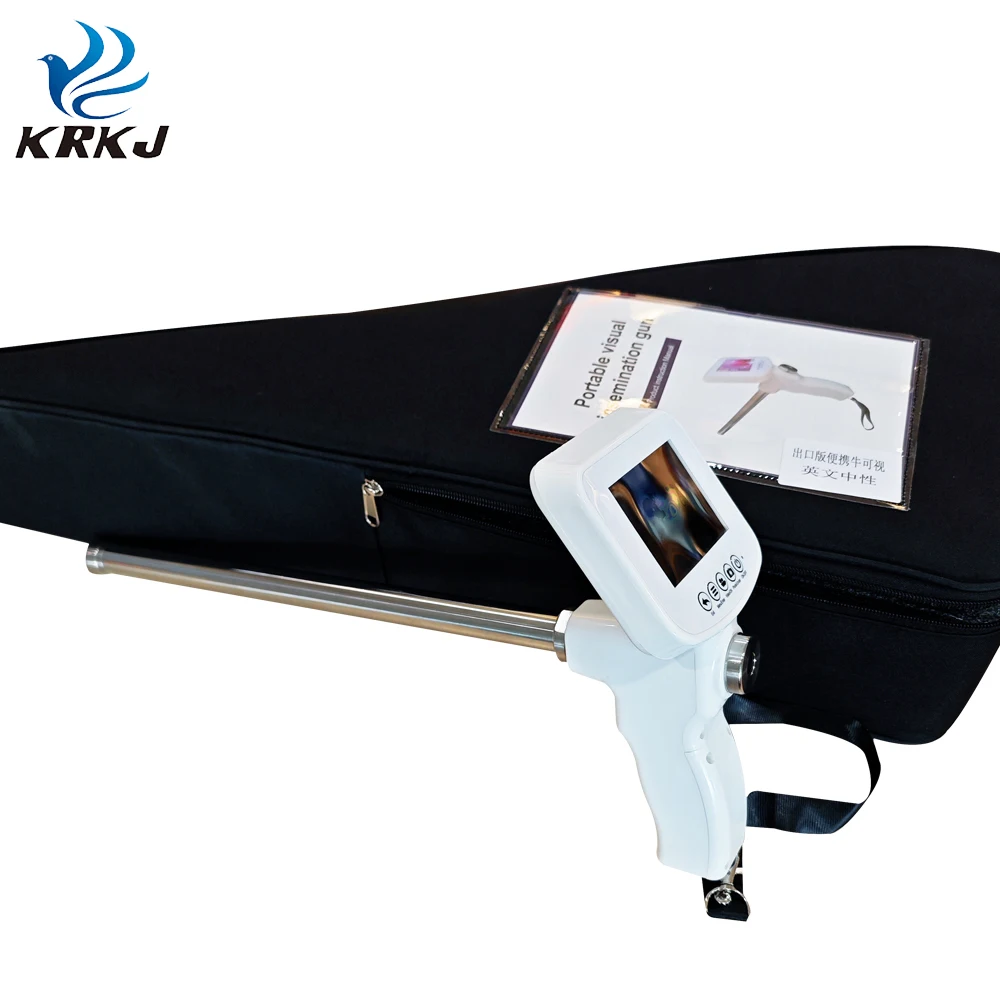 CETTIA KD778B Dairy Cow Visual Digital Artificial Insemination Gun Ai Gun with Camera for Cattle