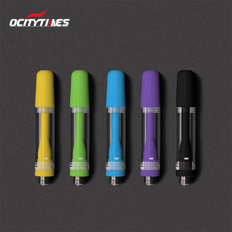 
Ocity times colored oem brand empty 1.0 gram full ceramic cbd oil vape cartridge 