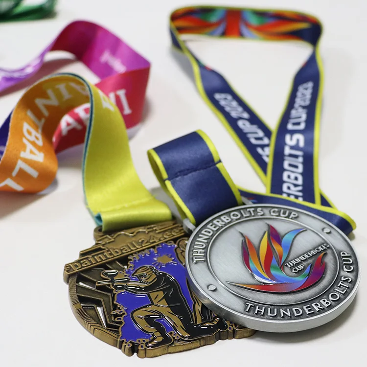 Kofei Custom Zinc Alloy 3D Metal Award Gold Silver Soccer Football Volleyball Medals With Neck Lanyard Manufacturer