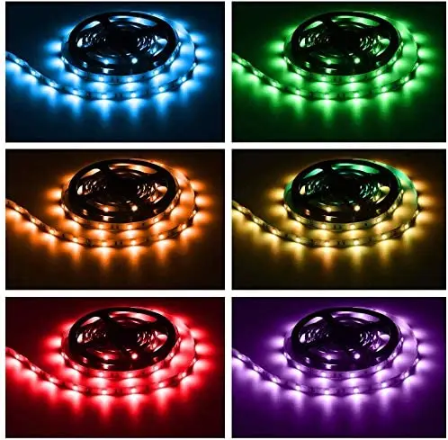 Новый дизайн Высококачественная лента 12 В 5050 rgb 5 м Светодиодная светодиодная подсветка дистанционное освещение