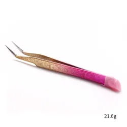 Stainless steel elbow straight multifunctional double-headed nail tweezers