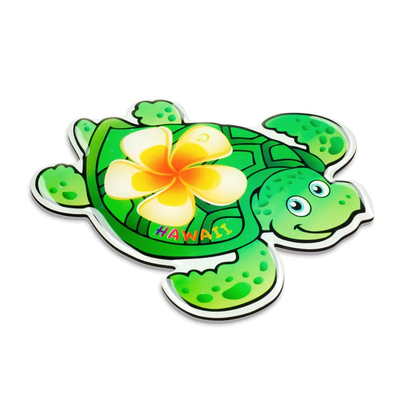 Милый дизайн индивидуальный узор прозрачная печать животных эпоксидный холодильник магнитный