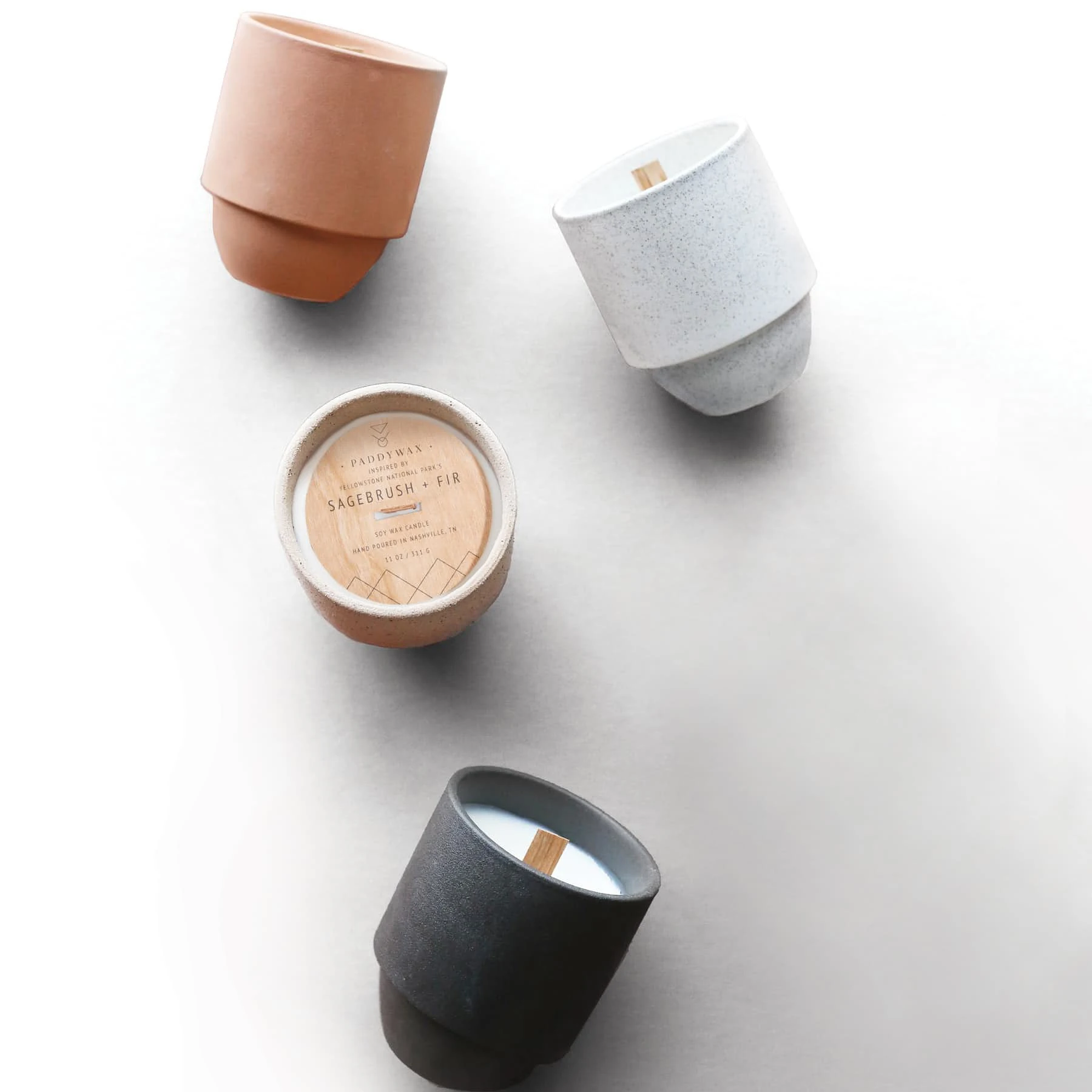 Уникальный дизайн, современные рождественские украшения, сосуды для свечей, белые черные матовые керамические банки для свечей