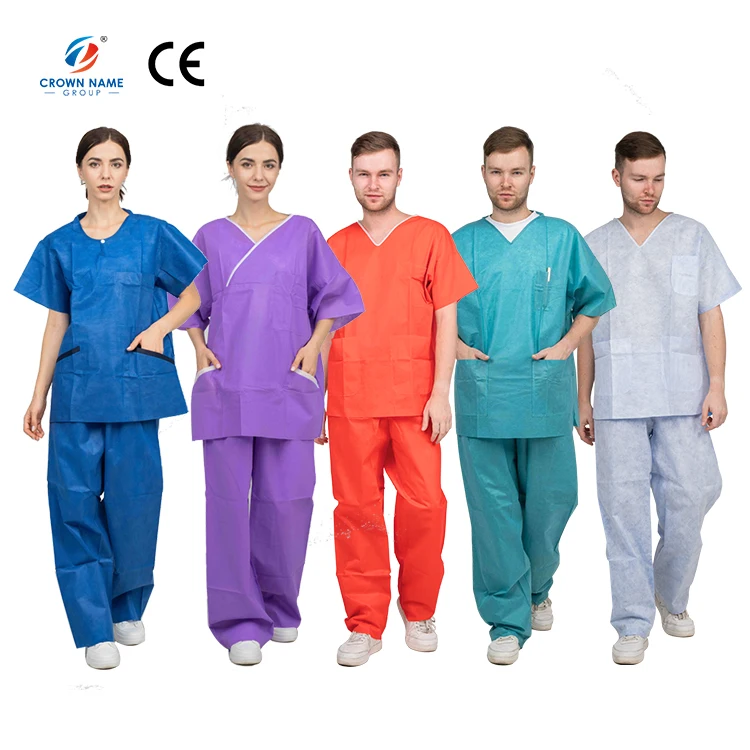 2021 New Arrive unisex disposable scrub suits for doctors and nurses