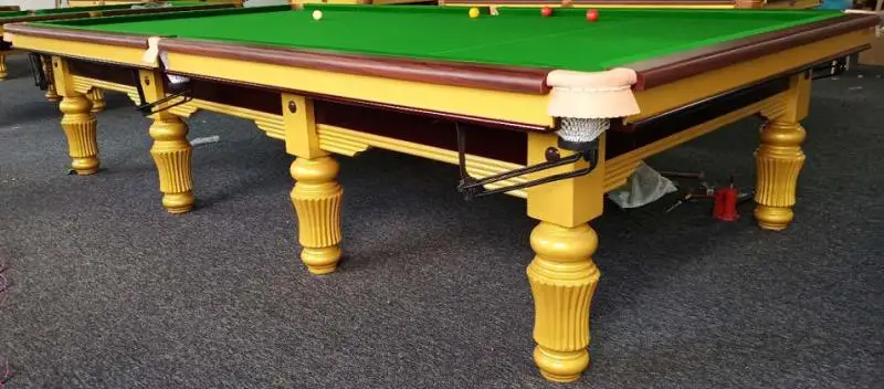 Manufacturers sell the latest 9-foot/12-foot adult standard snooker table, commercial marble pool table tennis combo