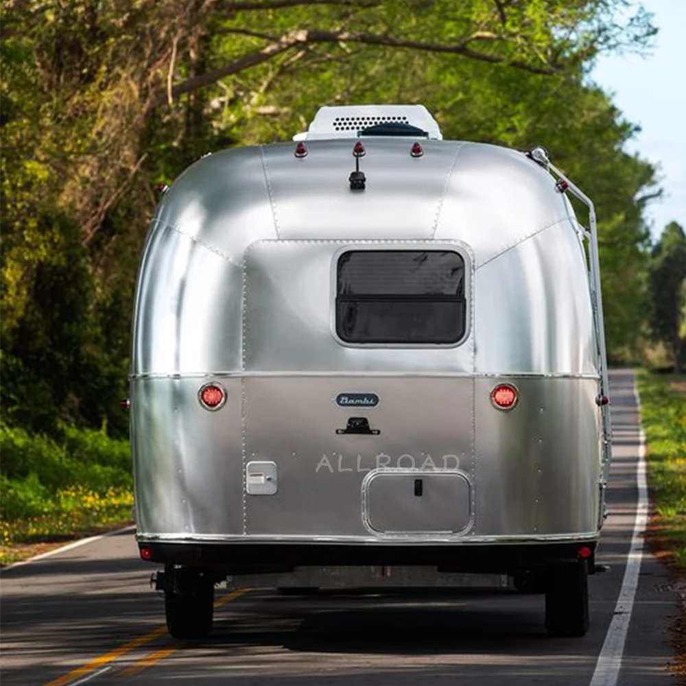 Offroad Caravan Smart Aluminium Alloy Recreational Travel Trailer Outdoor Camping Trailer Leisure Equipment Adventure Kampervan