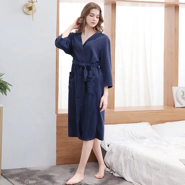 Lady muslim sexy fancy custom pattern nightgown with long sleeve