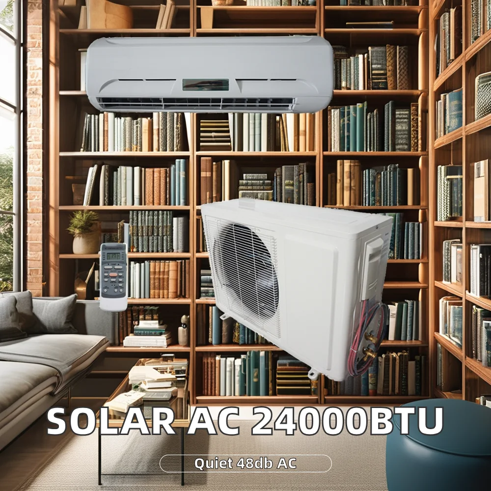 24000 BTU Solar Power Air Conditioner for Household & Outdoor Use
